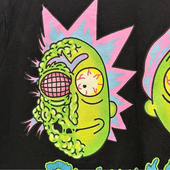 Rick And Morty Raised Graphic T-Shirt Black Adult Swim Cartoon Network‎ Large - Picture 3 of 8